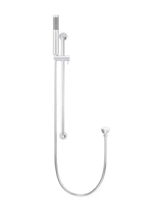 Round Hand Shower on Rail Column - Polished Chrome Meir