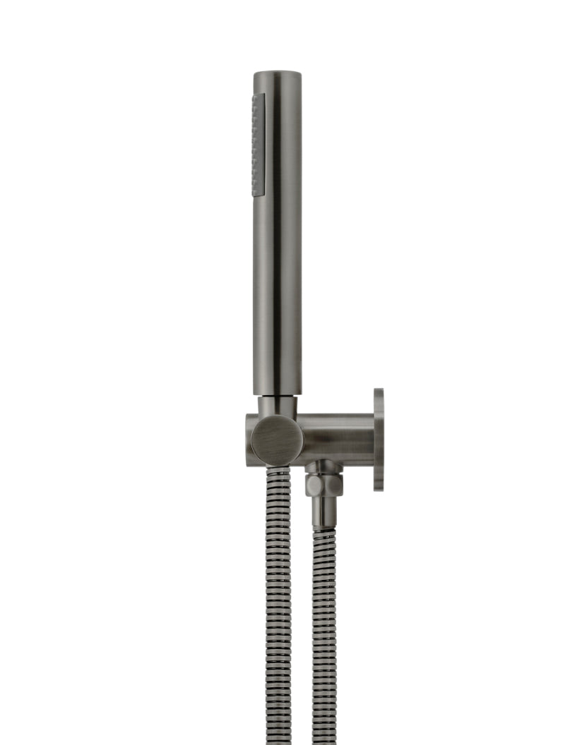 Round Shower on Swivel Bracket - Shadow Gunmetal