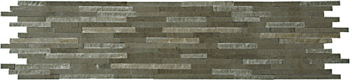 Natural Split Plus Fussana Marble Mosaic tile face, 600 x 150 mm