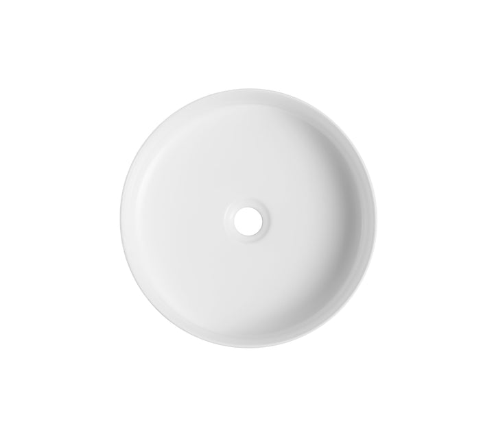 Above Counter Ceramic Basin 360 x 360 x 120mm - Gloss White 2