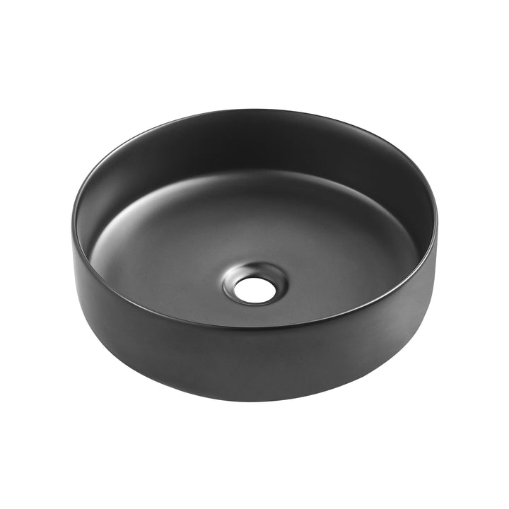 Above Counter Ceramic Basin 360 x 360 x 120mm - Matte Black 1