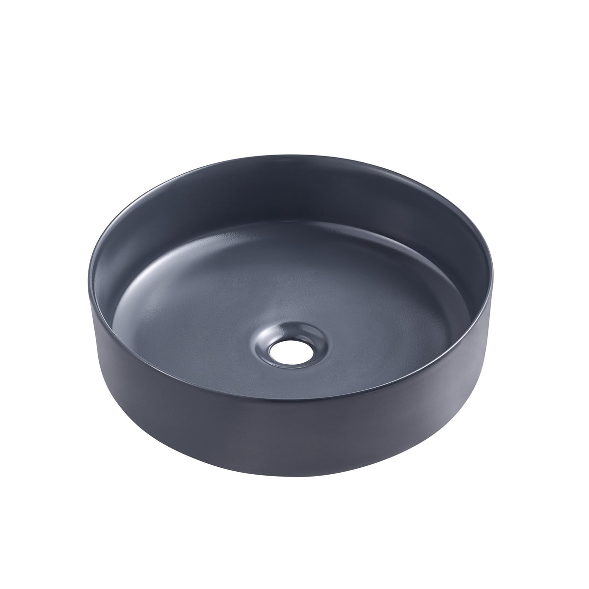 Above Counter Ceramic Basin 360 x 360 x 120mm - Matte Dark Blue 1