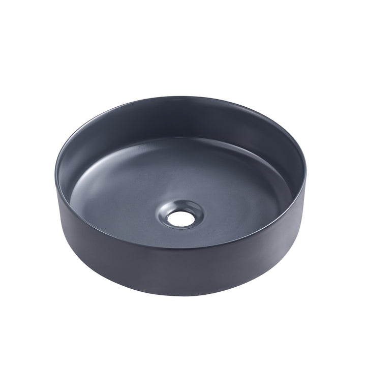 Above Counter Ceramic Basin 360 x 360 x 120mm - Matte Dark Blue 1