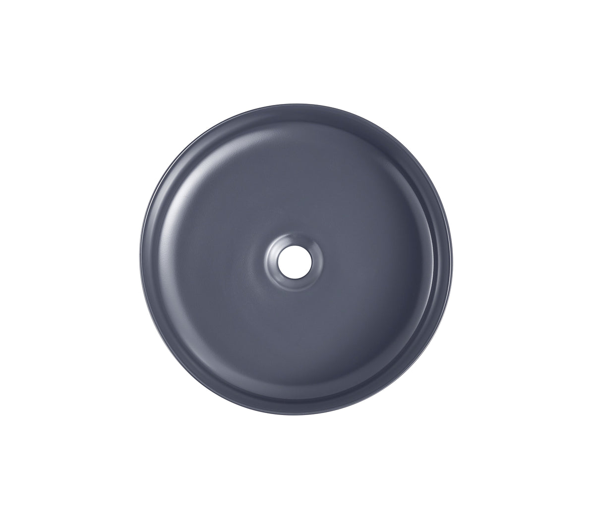 Above Counter Ceramic Basin 360 x 360 x 120mm - Matte Dark Blue 2