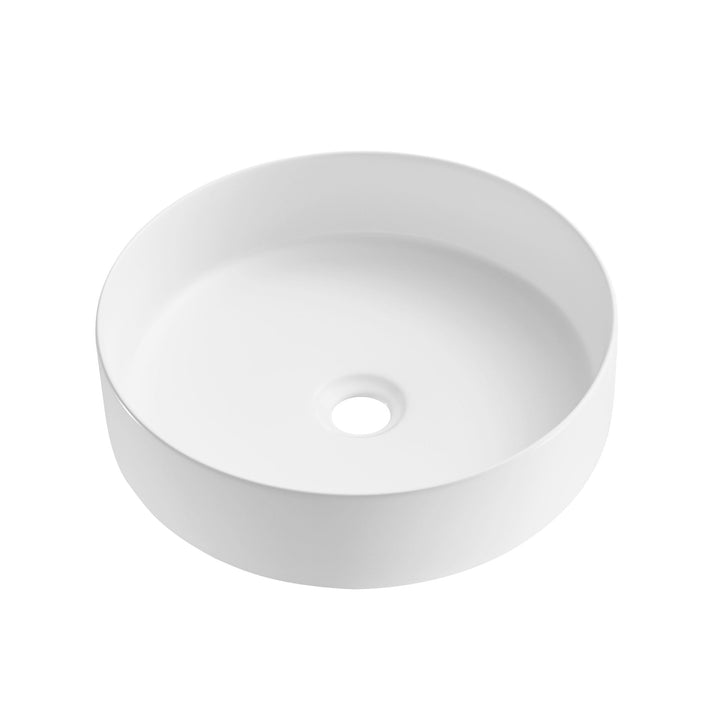 Above Counter Ceramic Basin 360 x 360 x 120mm - Matte White 1