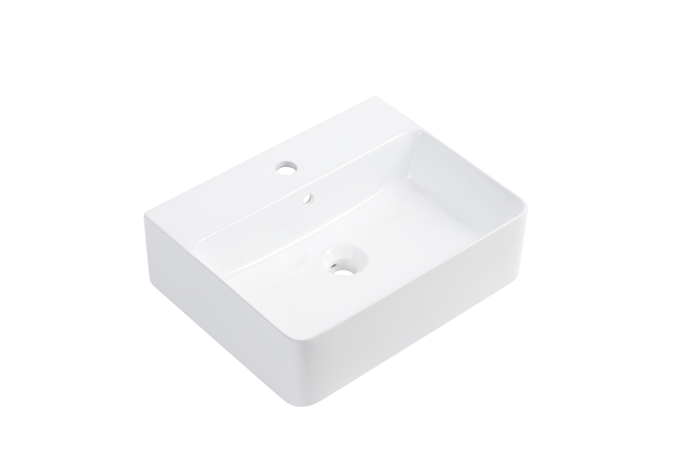 Above Counter Ceramic Basin 520 x 420 x 155mm - Gloss White 1