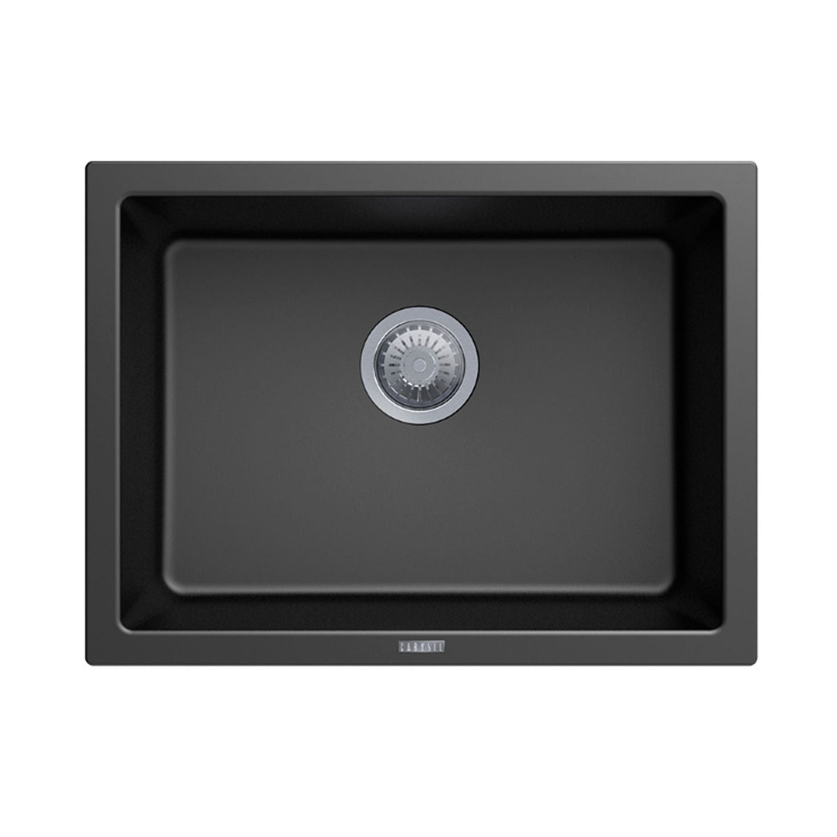 Big Bowl Single Bowl Granite Sink 610 x 457 x 205mm - Deep Black 1