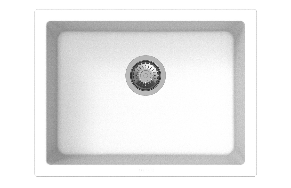 Big Bowl Single Bowl Granite Sink 610 x 457 x 205mm - Snova White 1