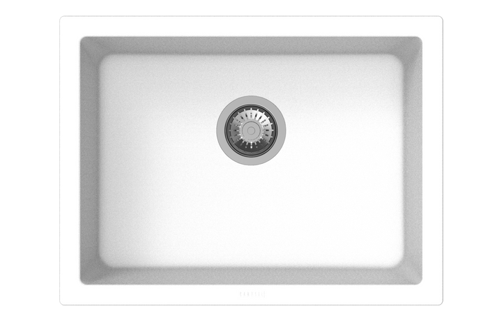 Big Bowl Single Bowl Granite Sink 610 x 457 x 205mm - Snova White 1