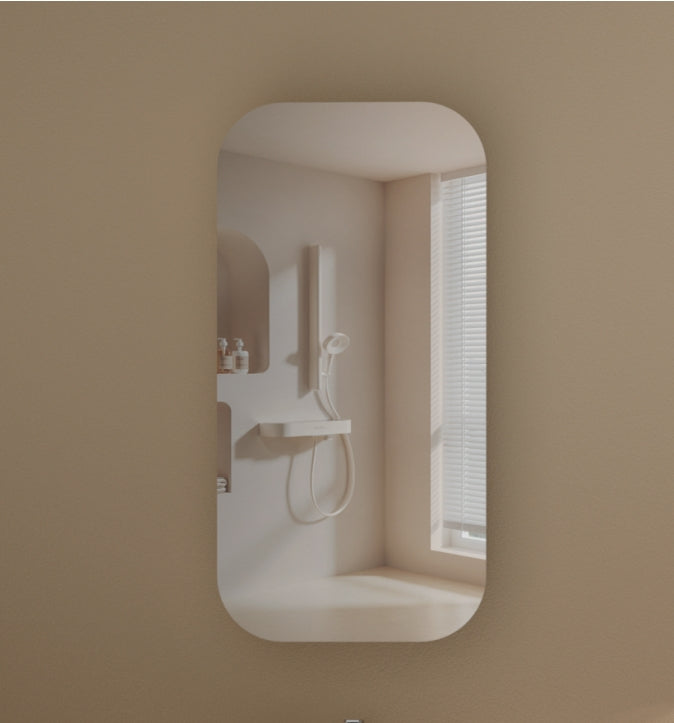 Earls Squircle Shaving Cabinet 450 x 900mm - Walnut 1