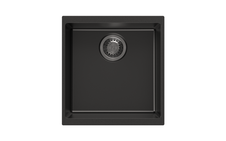 Enigma 100M Single Bowl Granite Sink 430 x 460 x 200mm - Deep Black 1