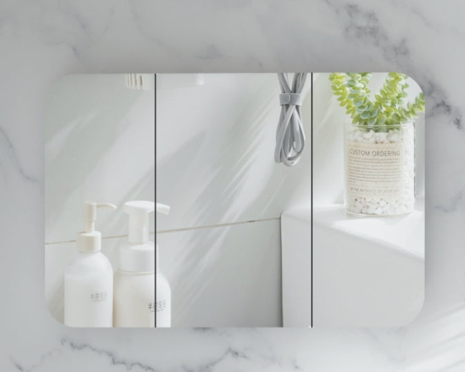 Grand Rounded Rectangle Shaving Cabinet 1200 x 800mm - Matte White 1