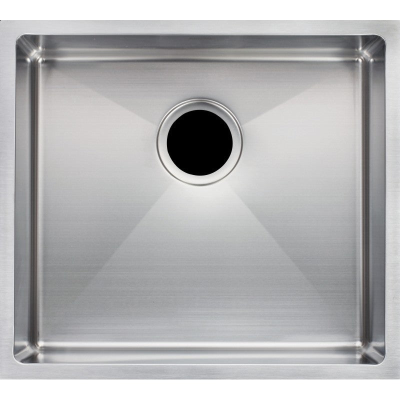 Handmade Round Edge Single Bowl Sink 500 x 440 x 230mm - Stainless Steel 1