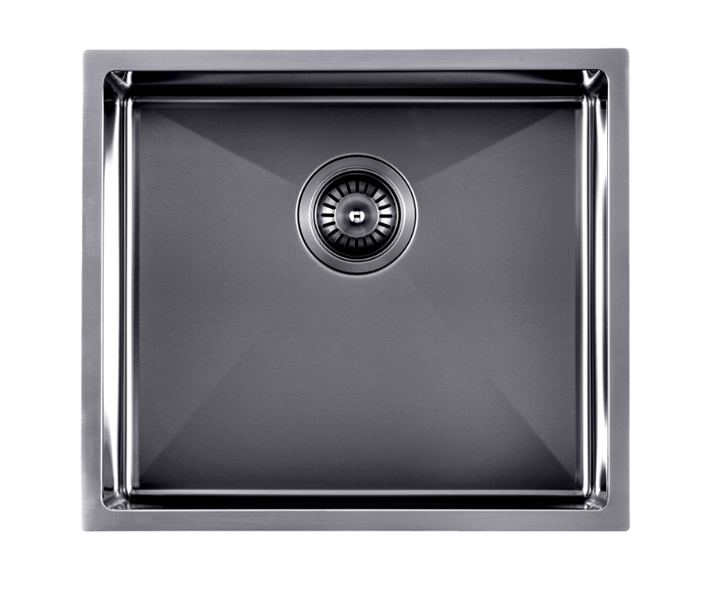 Handmade Round Edge Single Bowl Sink 510 x 450 x 230mm - Gunmetal Grey 1