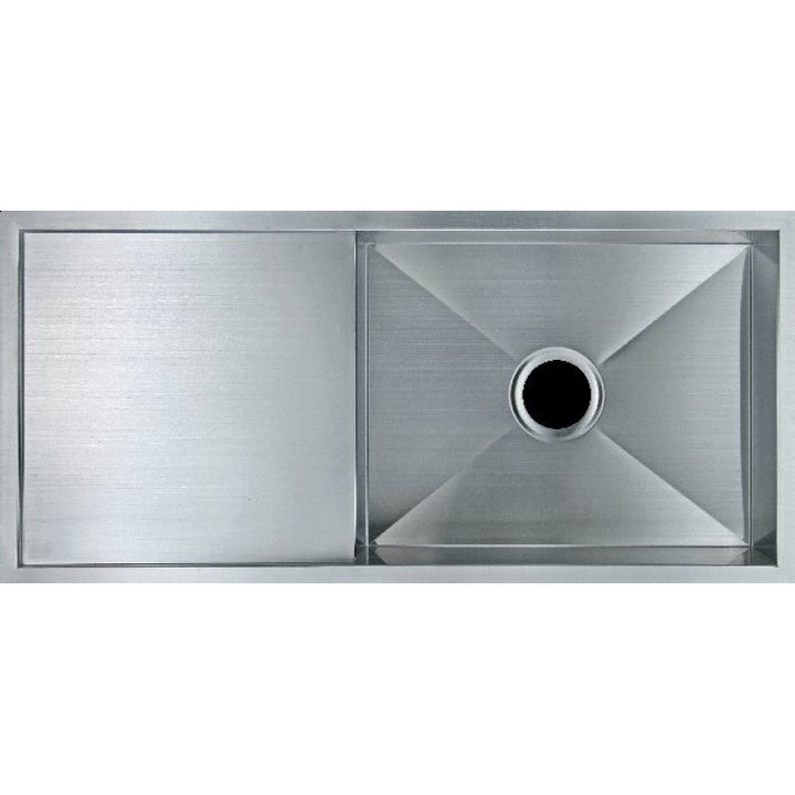 Handmade Round Edge Single Bowl Sink 960 x 450 x 230mm - Stainless Steel 1