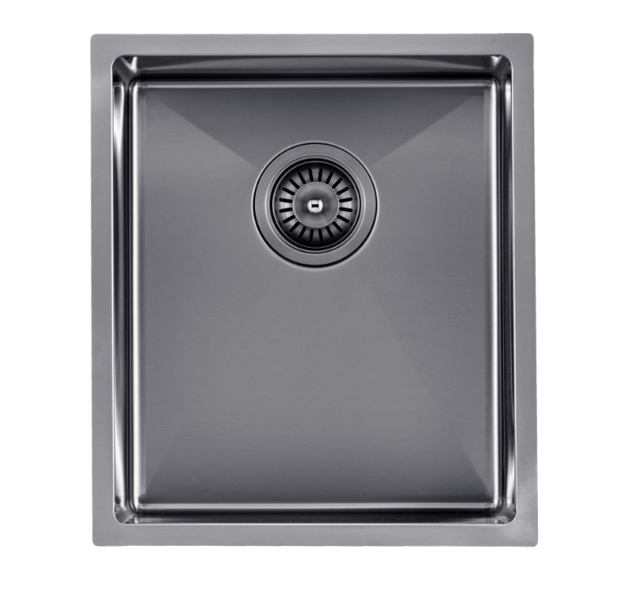 Handmade Single Bowl Sink 390 x 450 x 215mm - Gunmetal Grey 1