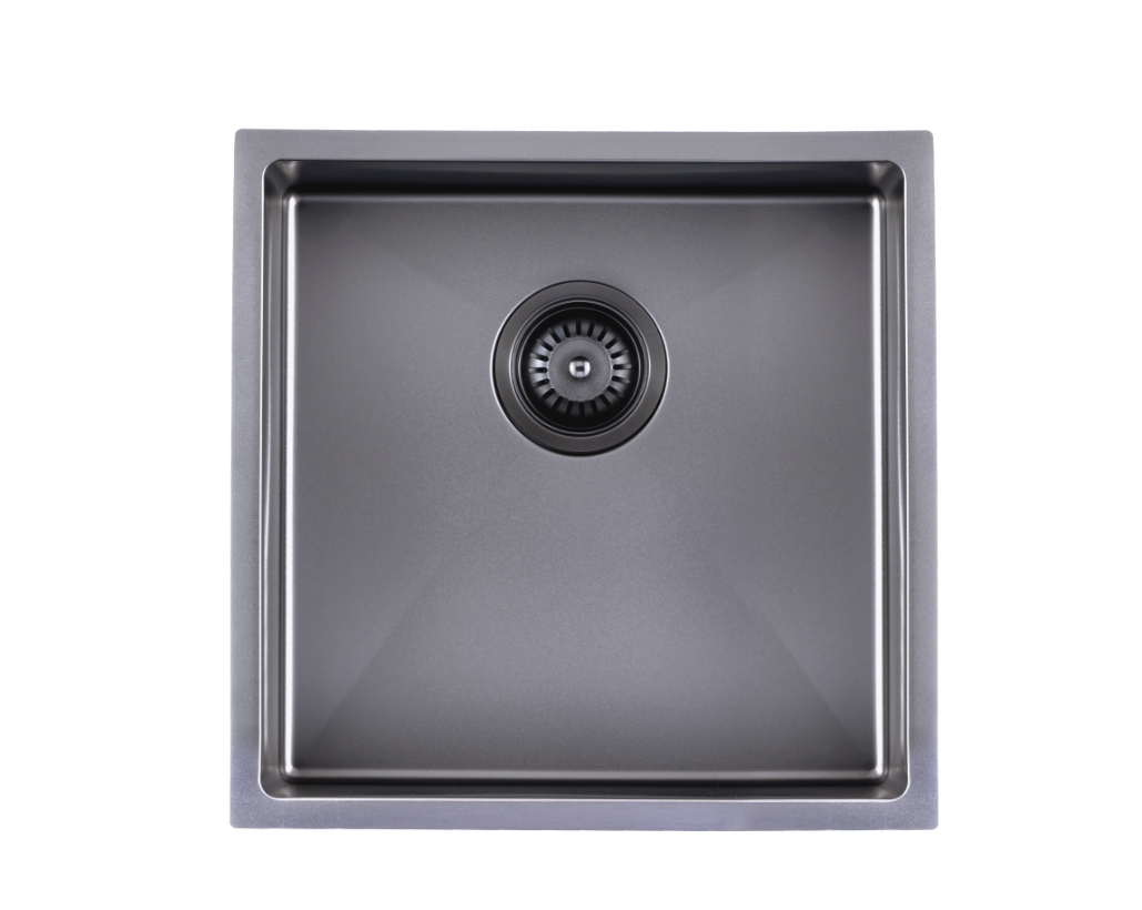 Handmade Single Bowl Sink 440 x 440 x 205mm - Gunmetal Grey 1