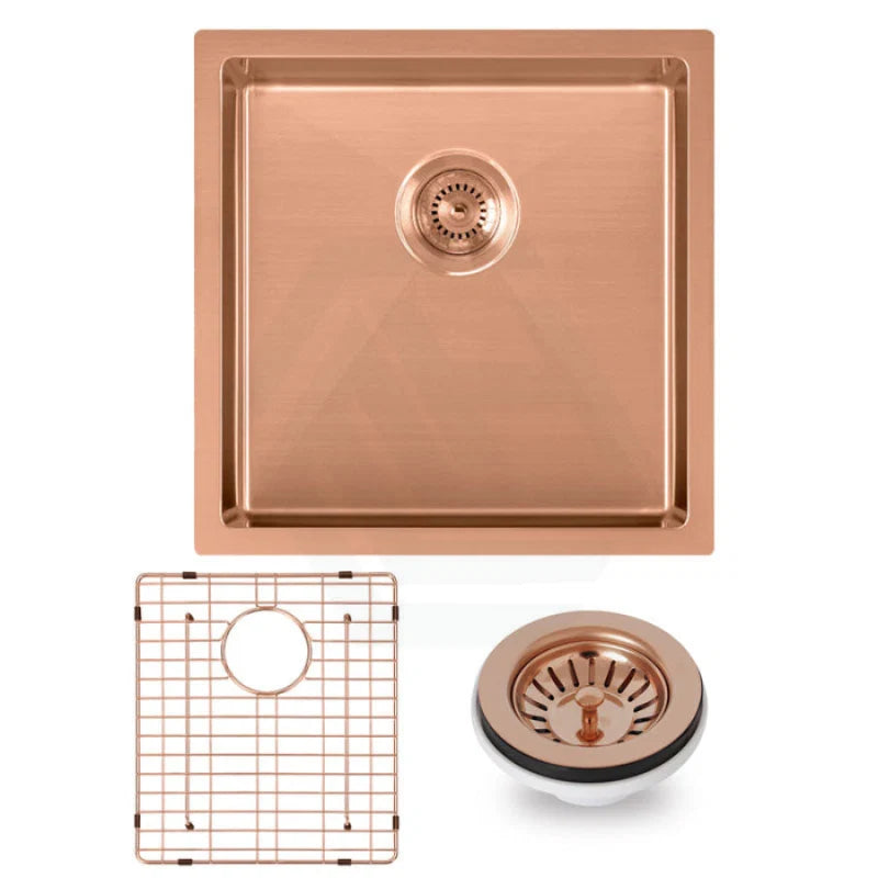 Handmade Single Bowl Sink 440 x 440 x 205mm - Rose Gold 1