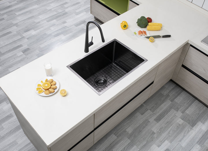 Handmade Single Bowl Sink 600 x 450 x 300mm - Gunmetal Grey 2