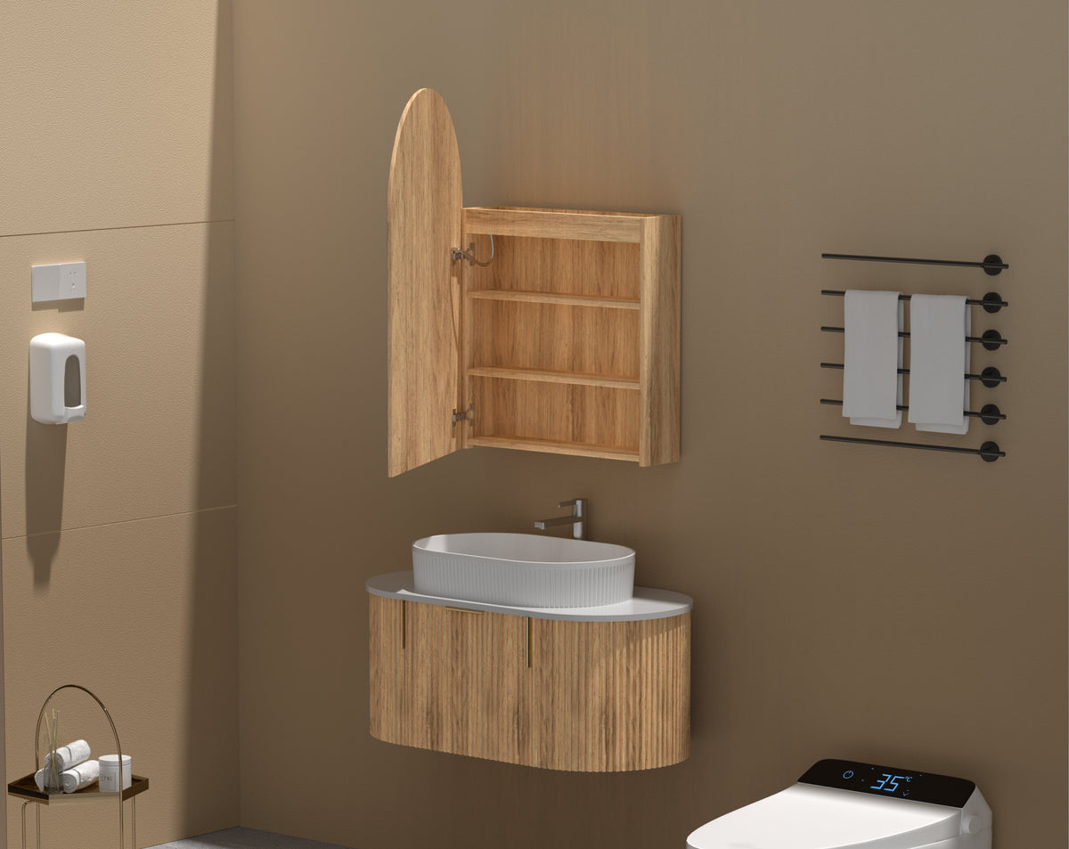 Imperial Arch LED Shaving Cabinet 600 x 900mm - Walnut 3