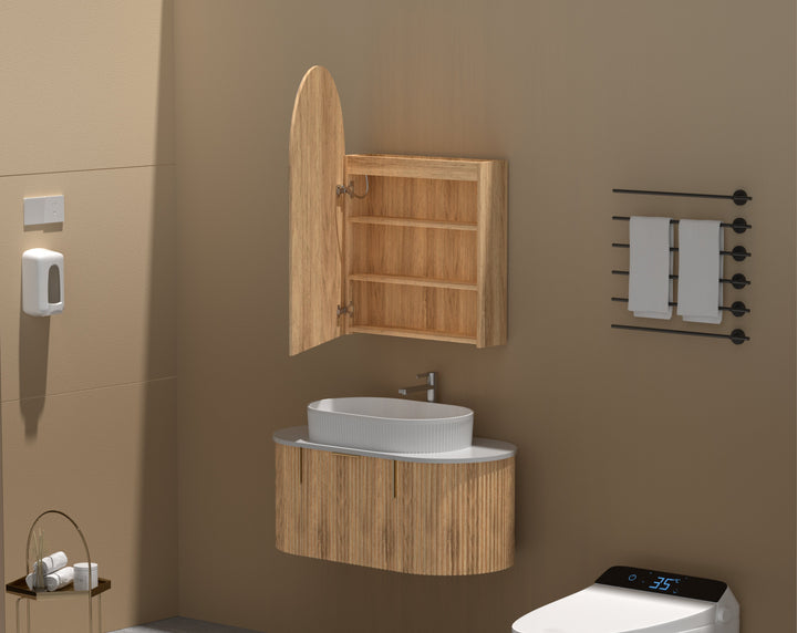Imperial Arch LED Shaving Cabinet 600 x 900mm - Walnut 3