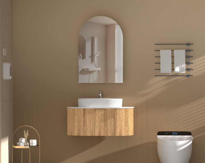 Imperial Arch Shaving Cabinet 600 x 900mm - Walnut 2