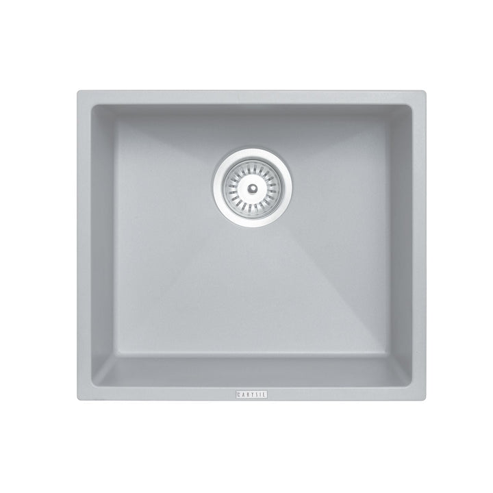 Magic Salsa Single Bowl Granite Sink 457 x 406 x 200mm - Concrete Grey 1