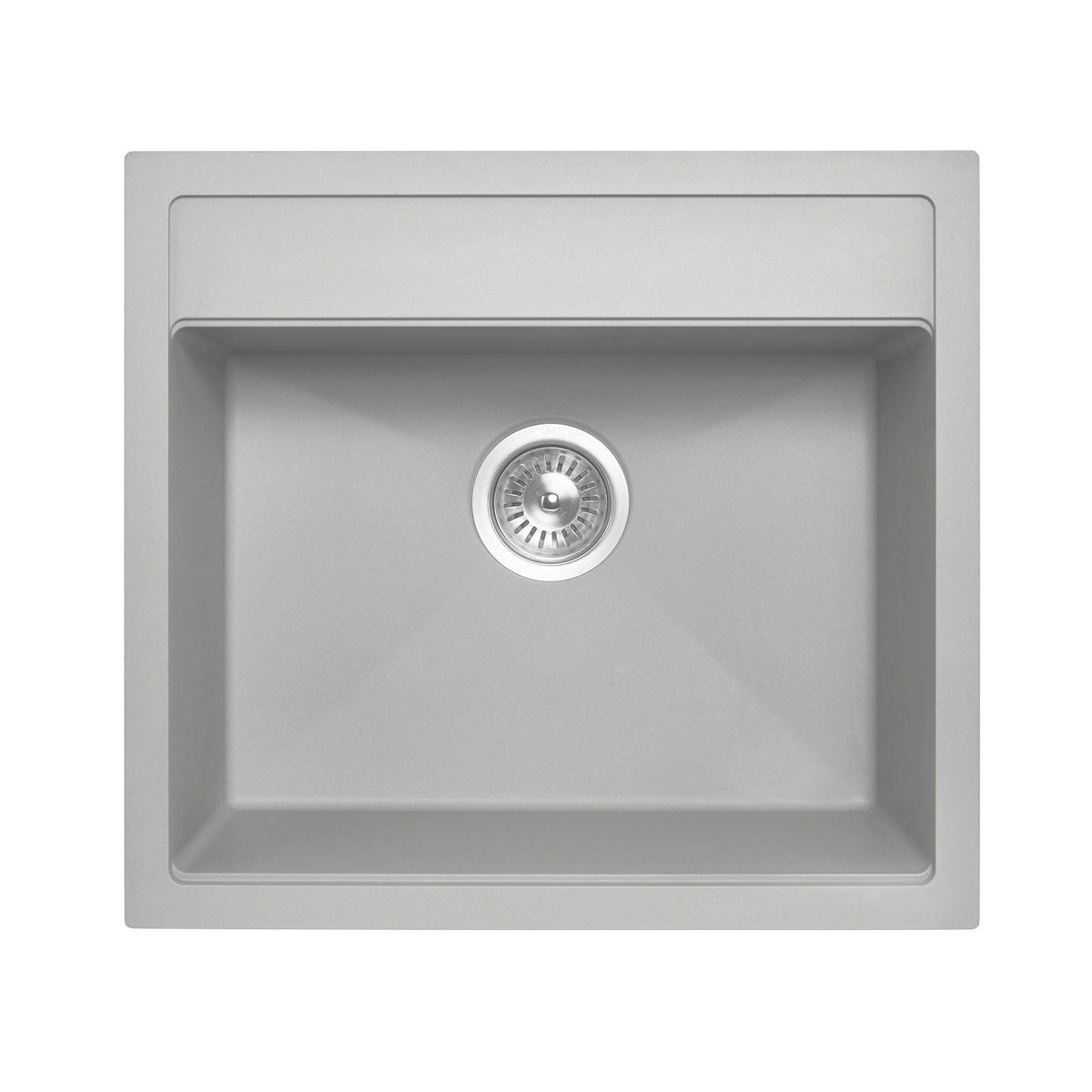 Waltz 560 Single Bowl Granite Sink 560 x 510 x 200mm - Concrete Grey 1