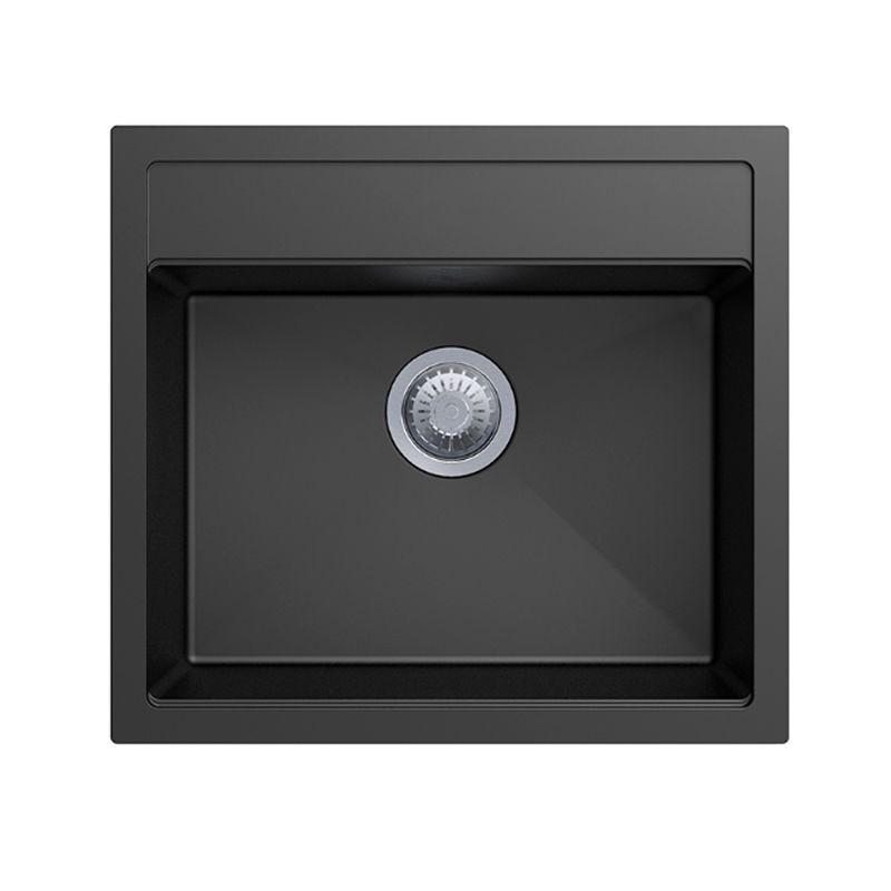 Waltz 560 Single Bowl Granite Sink 560 x 510 x 200mm - Deep Black 1