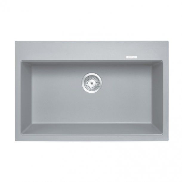 Waltz 780 Single Bowl Granite Sink 780 x 510 x 220mm - Concrete Grey 1