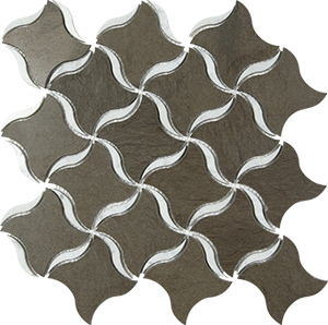 Nebula Fussana+Carrara Nebula Marble Mosaic – 300 x 300 mm, tile face