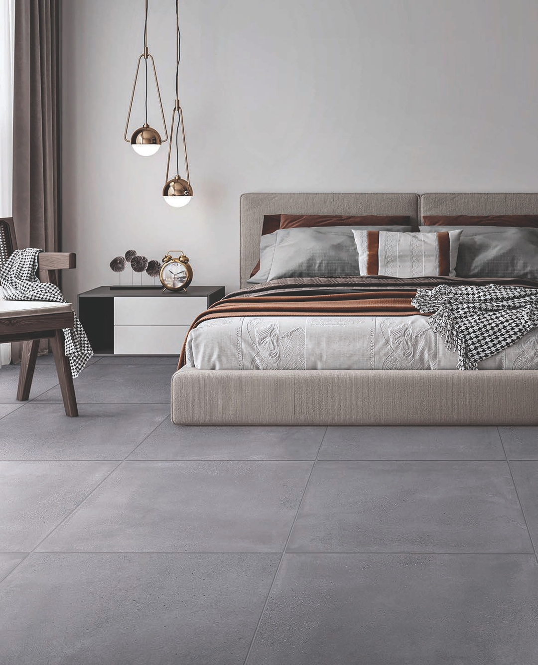 Nordic Smoke Porcelain Tile detail