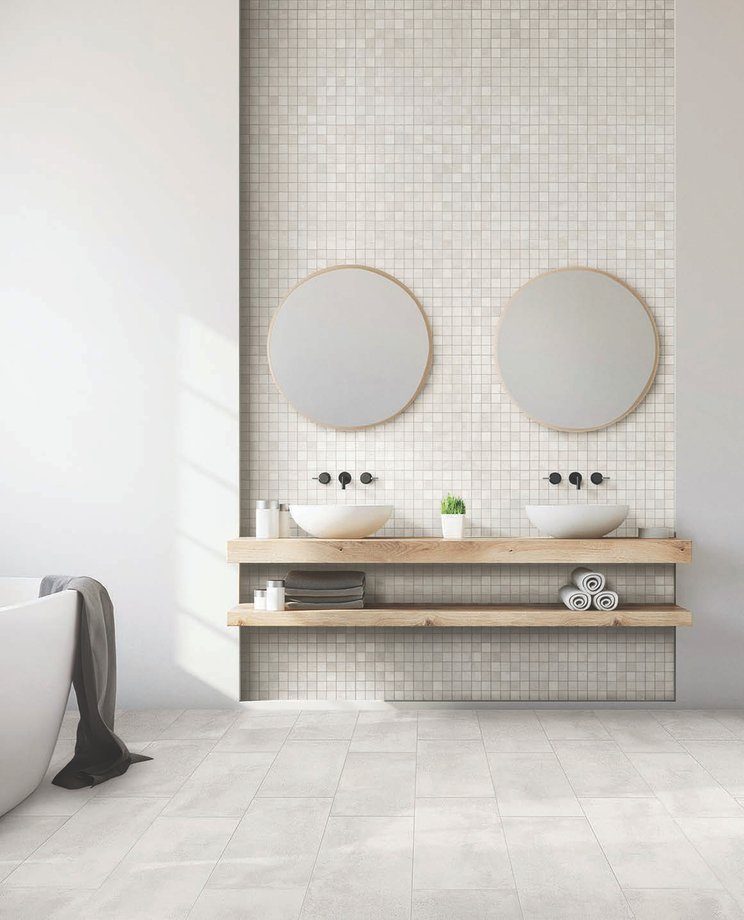Nordic White Porcelain Tile – tile face