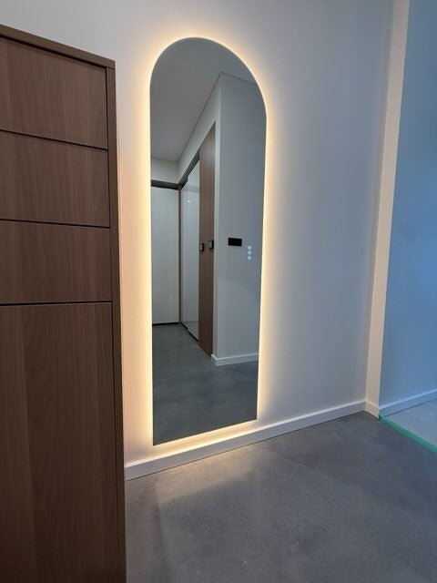 FLESS Ark Arch Frameless LED Mirror - Frameless