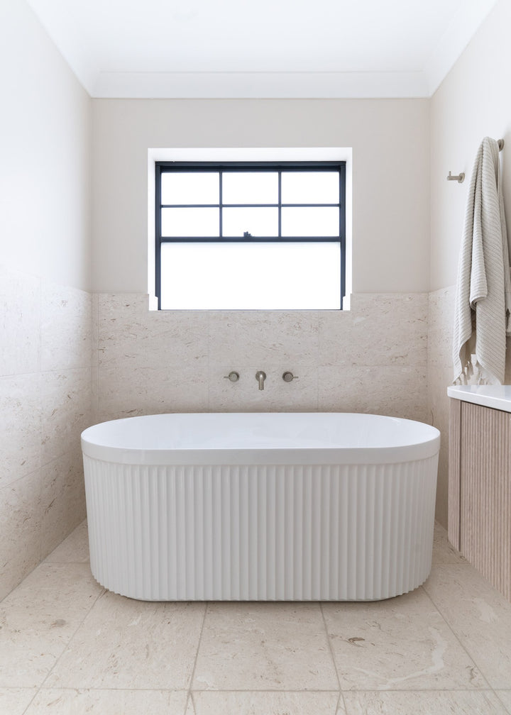 Bronte 1500 Freestanding Matte White Bath - ADP image 3