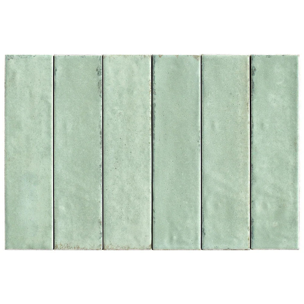 Otway Light Green Porcelain Tile tile face
