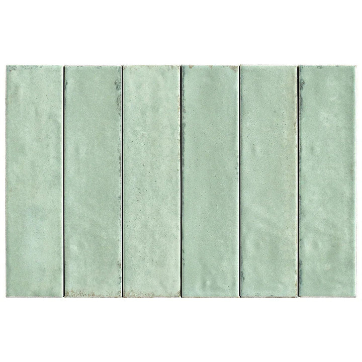 Otway Light Green Porcelain Tile tile face