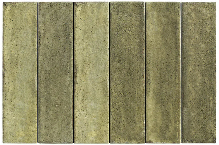 Otway Olive Green Porcelain Tile – 60 x 240 mm, tile face