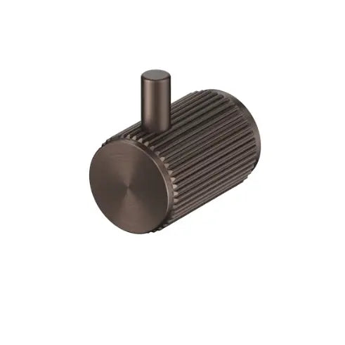 Mica Fluted Robe Hook - Dusk Bronze studio