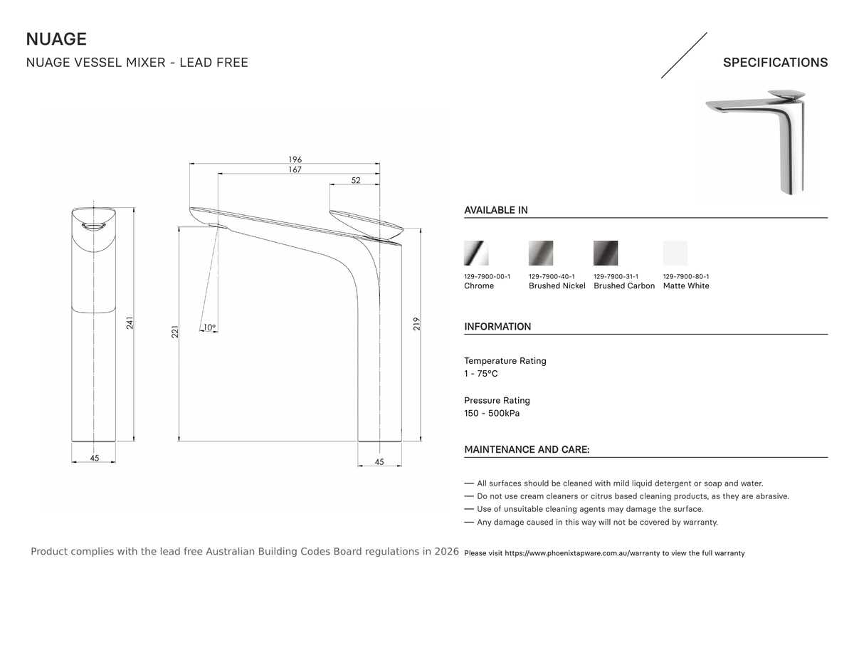 Specification diagram
