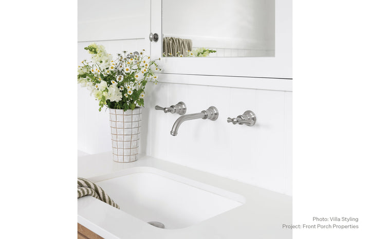 Cromford Wall Basin/Bath Set 180mm lifestyle