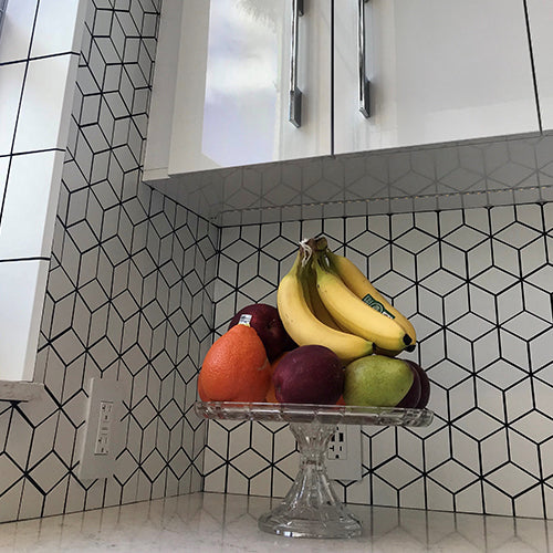 Polar Space Mosaics ceramic installed