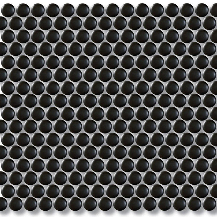 Porcelain Mosaics Black Porcelain Mosaic tile face