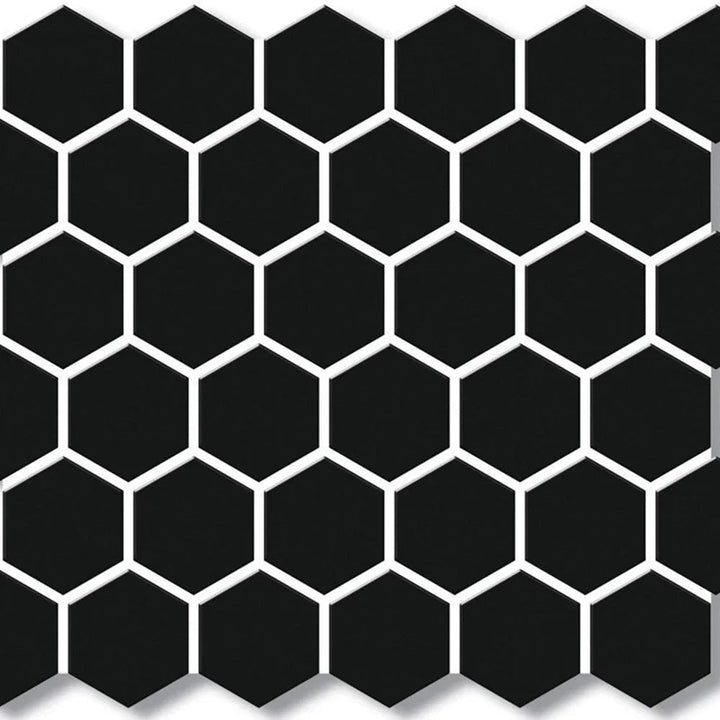 Porcelain Mosaics Black Porcelain Mosaic tile face