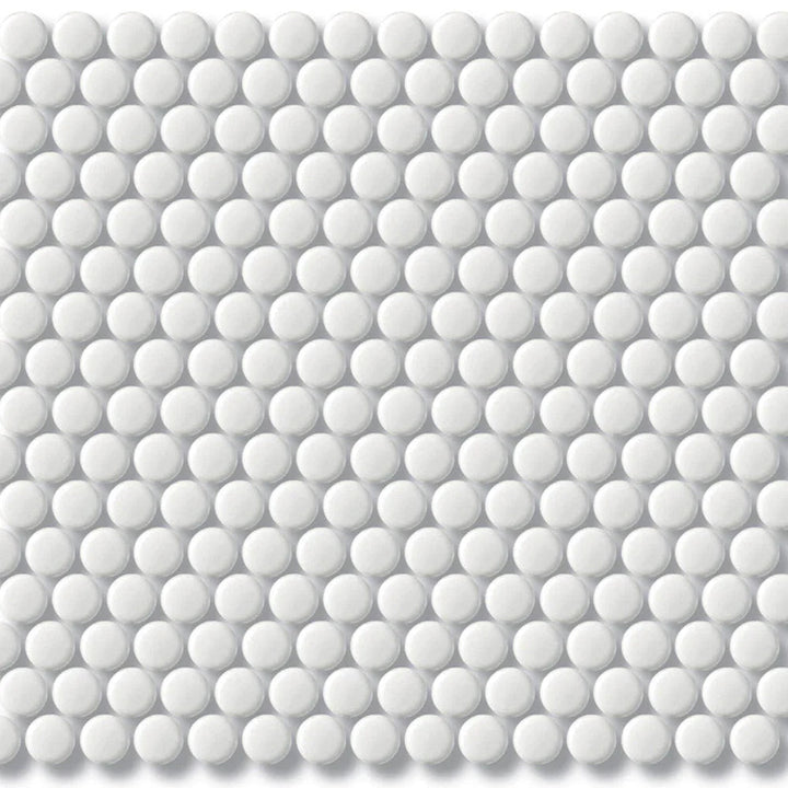 Porcelain Mosaics White Porcelain Mosaic tile face