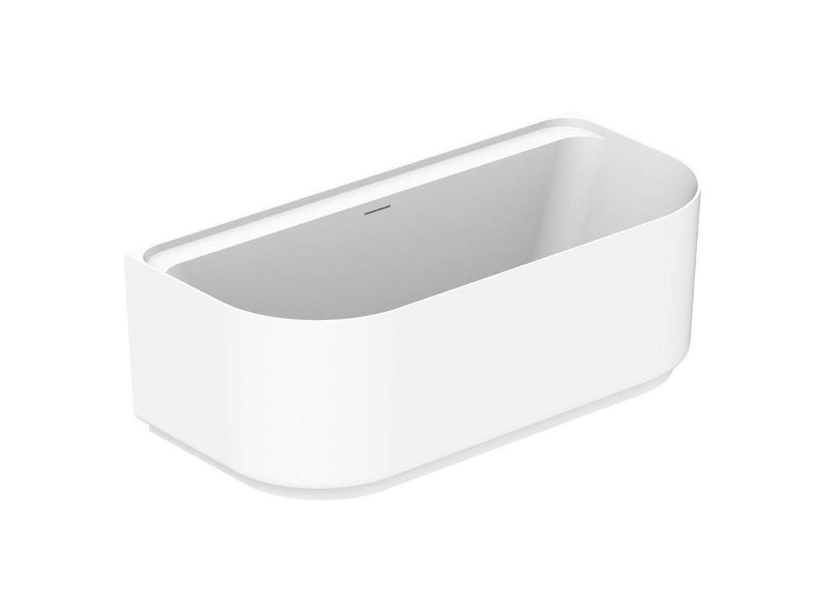 Solace 1700 Back-to-Wall Matte White Bath