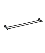 Load image into Gallery viewer, Round Double Towel Rail 600mm - Matte Black Meir
