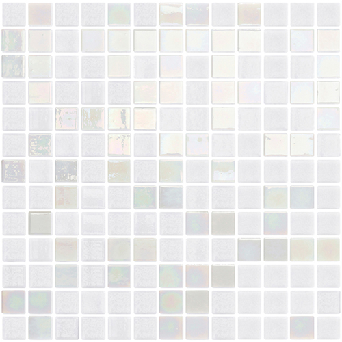 Shimmer Pearl Glass Mosaic tile face, 334 x 334 mm