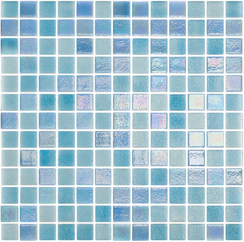 Shimmer Sky Glass Mosaic – 334 x 334 mm, tile face
