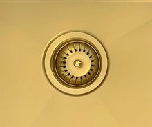 Load image into Gallery viewer, Lavello Kitchen Sink - One and Half Bowl 670 x 440 - PVD Brushed Bronze Gold Meir
